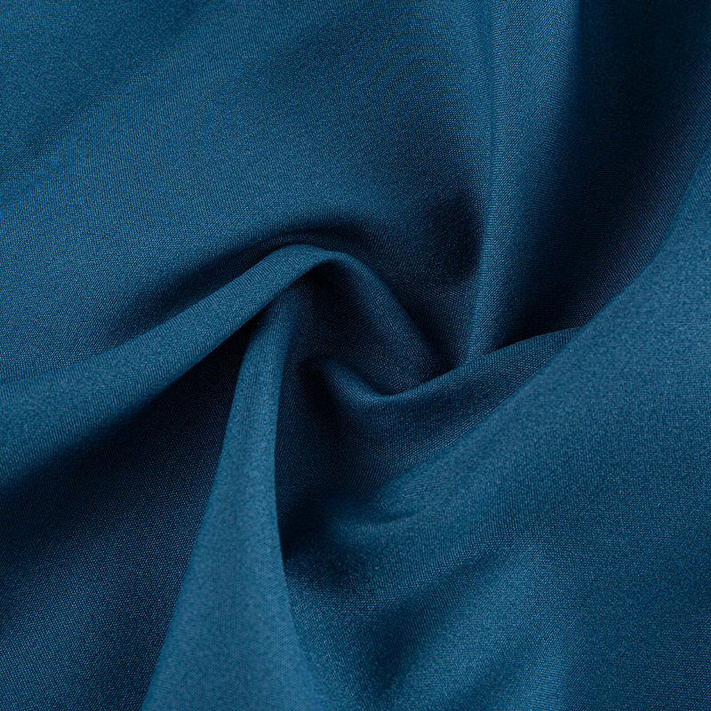 Deep Teal Elastic Polyesterimikrokuituvärjätty kangas